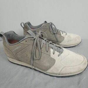 Merrell Alpine Shoes Men Size 15 Grey Suede Trail Hiking Sneaker Low